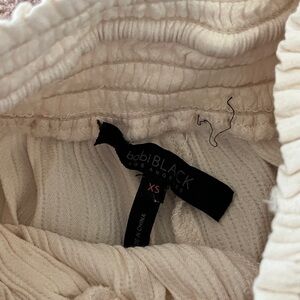 Bobi Black Cream Soft Pants